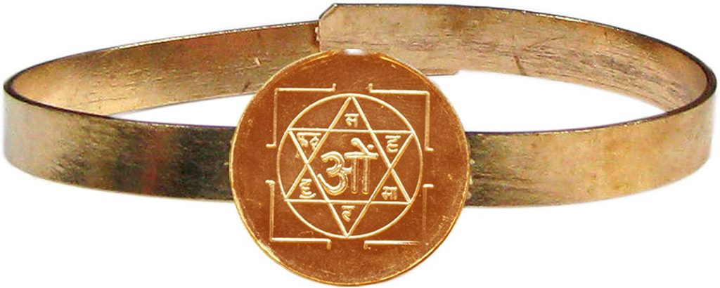 Copper used in Yantras and Bracelets