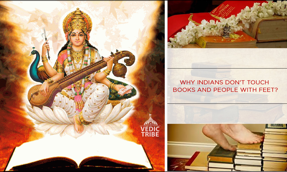 Why Indians don't touch books and people with feet