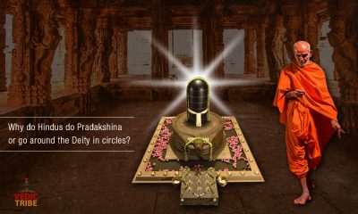 Why do Hindus do Pradakshina or go around the Deity in circles